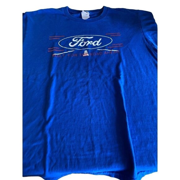 Ford Truck Blue Built for the Road Ahead T-Shirt Size Large - Picture 2 of 6
